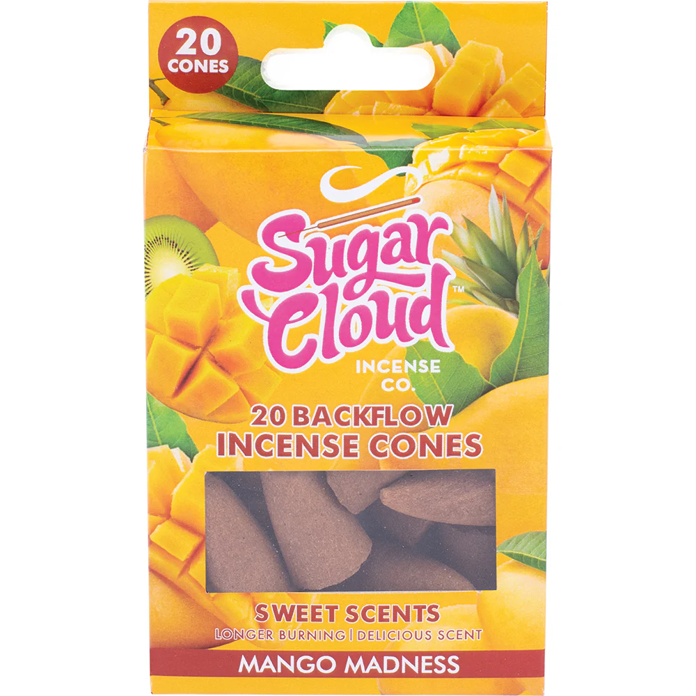 Mango Madness Sugar Cloud Backflow Incense Cones (20 count)