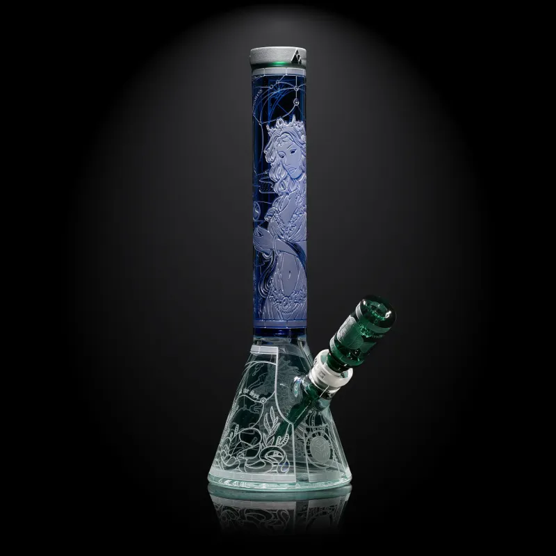 Milky Way Glass 16" Mistress of the Sea Beaker Bong (Blue)