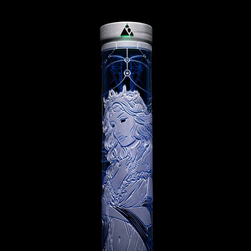 Milky Way Glass 16" Mistress of the Sea Beaker Bong (Blue) - Image 4