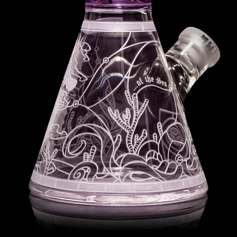 Milky Way Glass 16" Mistress of the Sea Beaker Bong (Purple) - Image 3