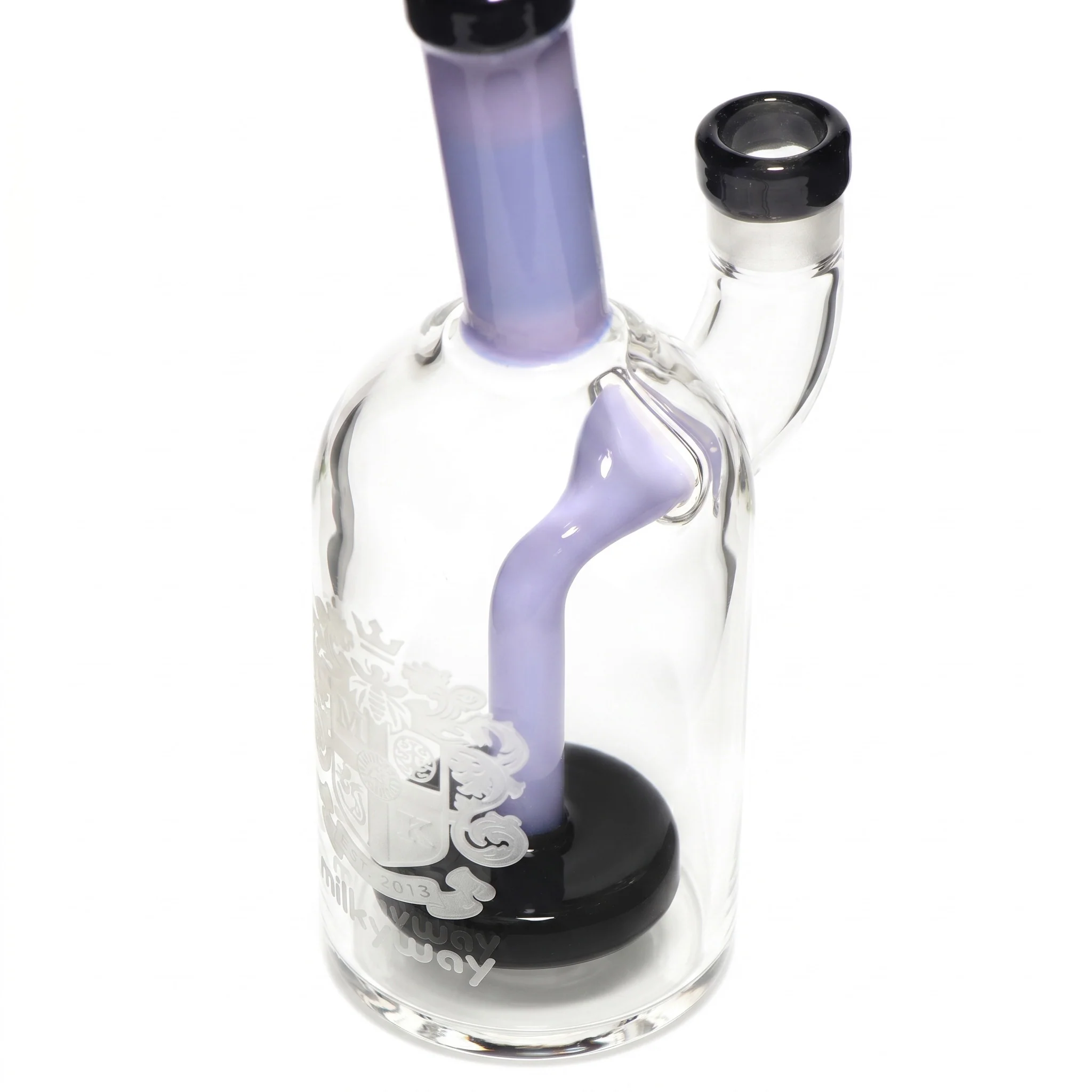 Milky Way Glass 7" Coat of Arms Dab Rig (Jade Purple) - Image 3