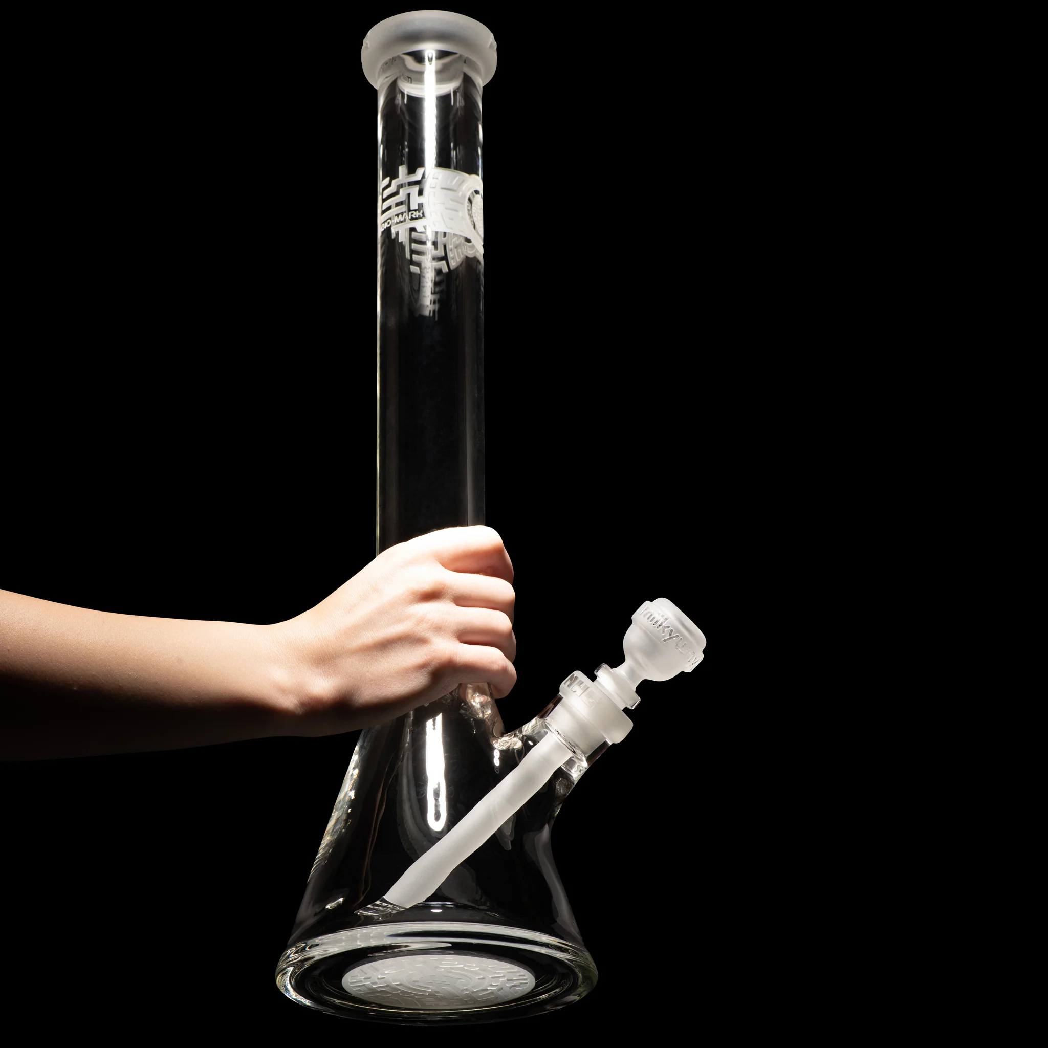 Milky Way Glass Bio-Mark Code 18″ Beaker Bong (Clear) - Image 3