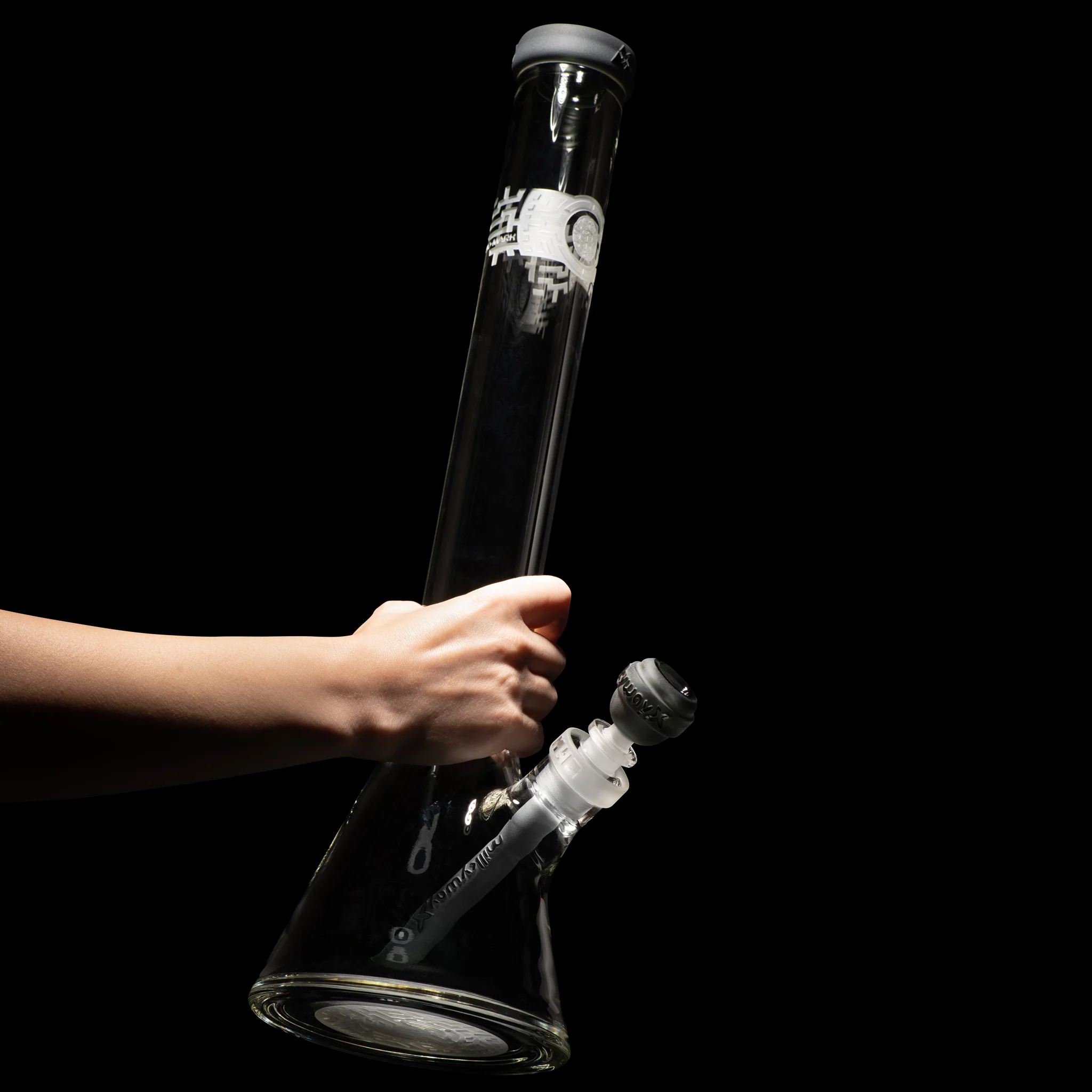 Milky Way Glass Bio-Mark Code 18″ Beaker Bong (Smoke) - Image 3