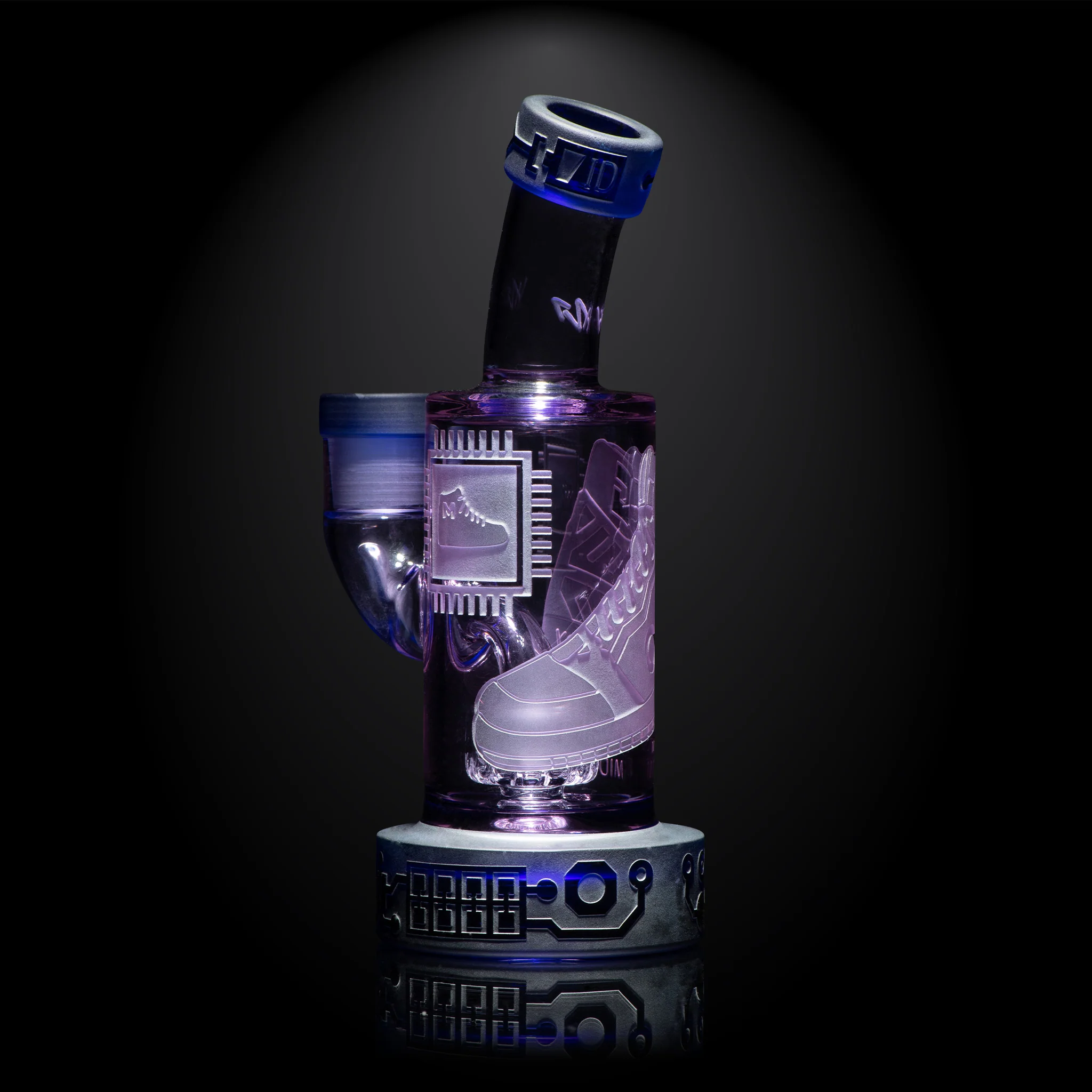Milky Way Glass Motherboard Mid 6" Dab Rig (Purple) - Image 9