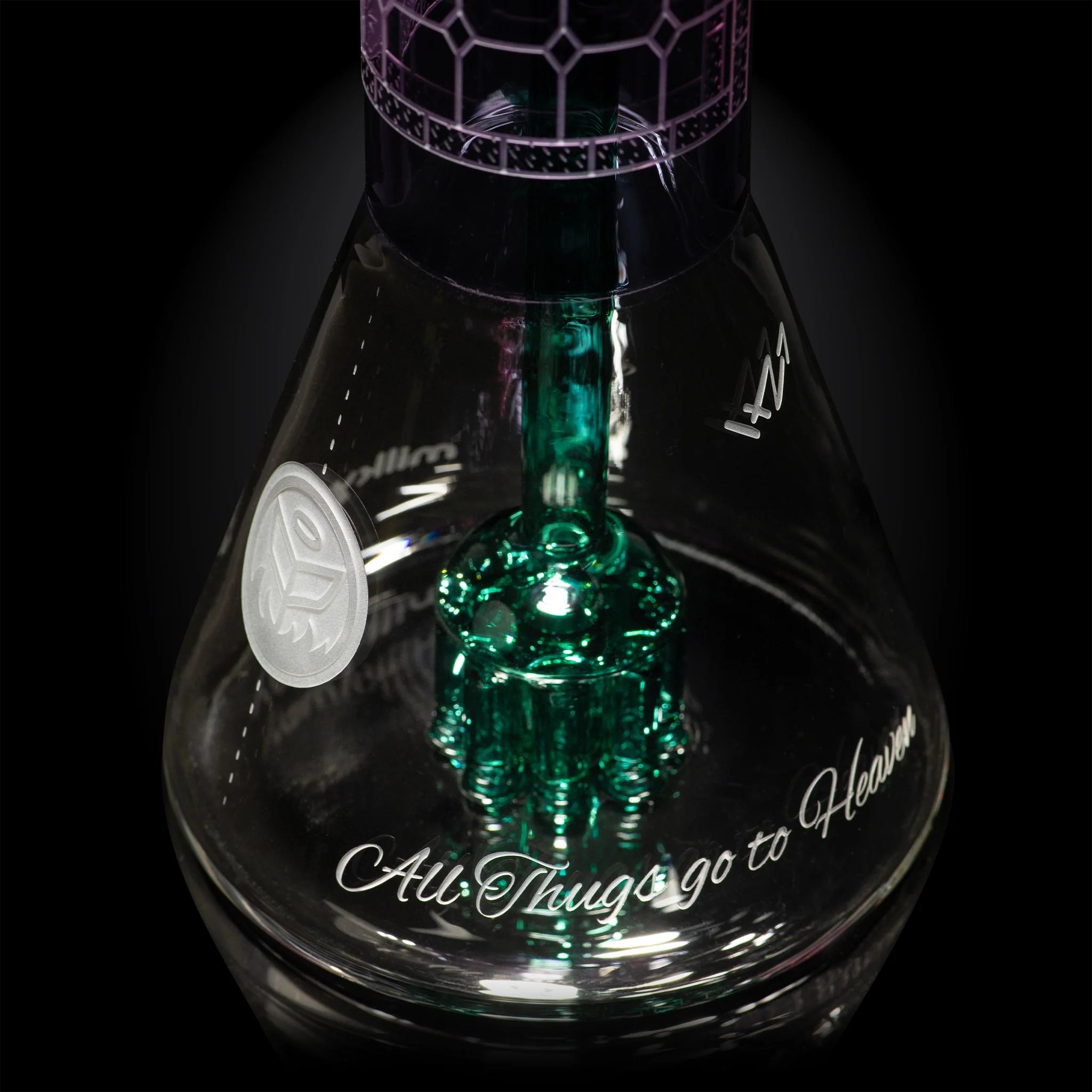 Milky Way Glass Thug Life 13" Dab Rig (Purple) - Image 4