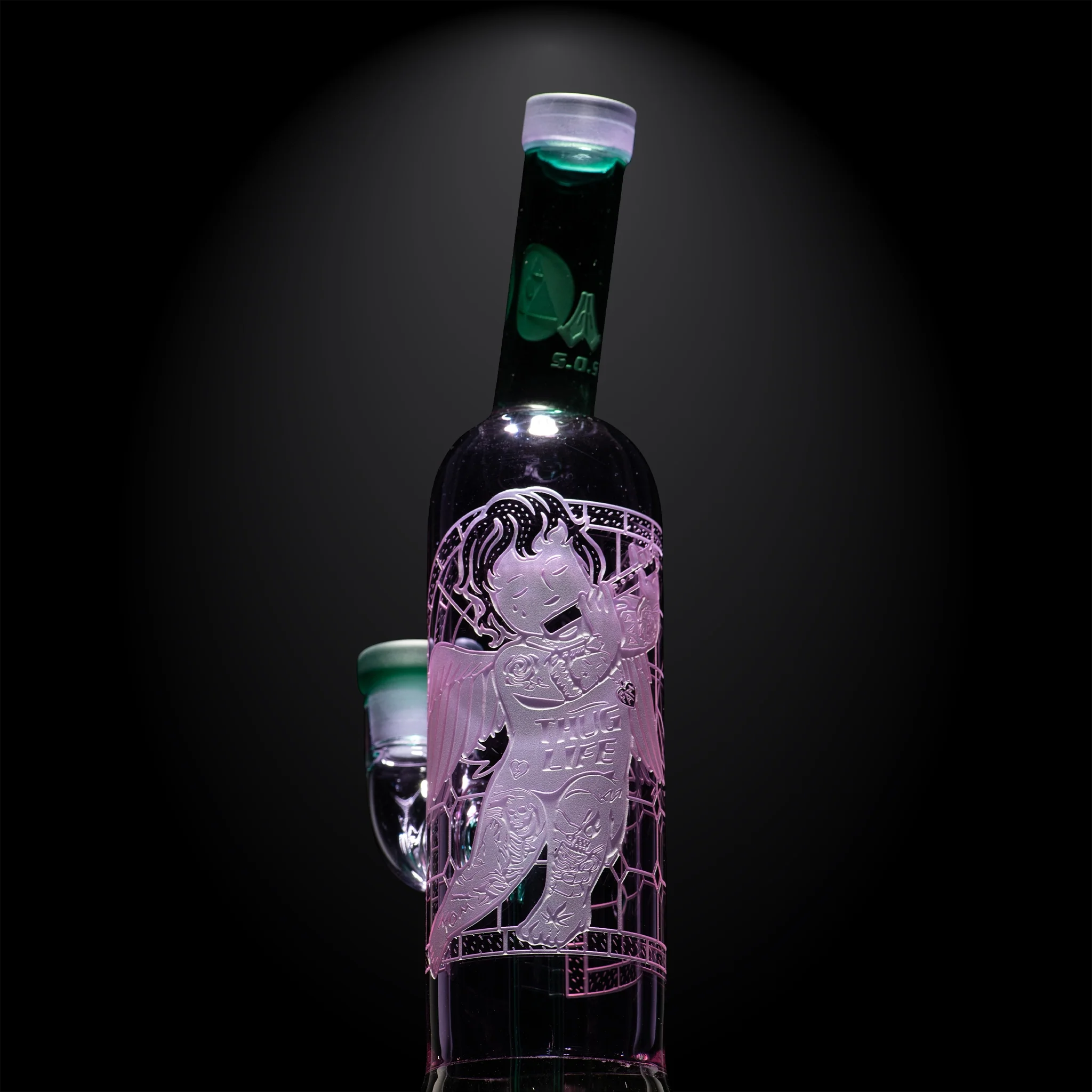Milky Way Glass Thug Life 13" Dab Rig (Purple) - Image 6