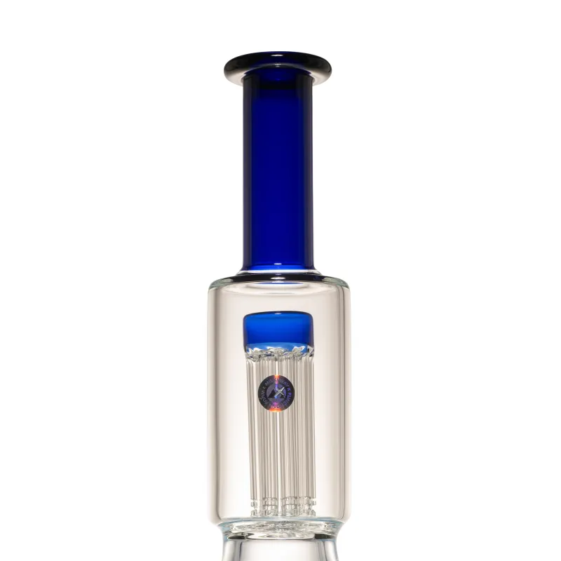 Milky Way 14" Stack Perc Beaker Bong (Blue) - Image 4
