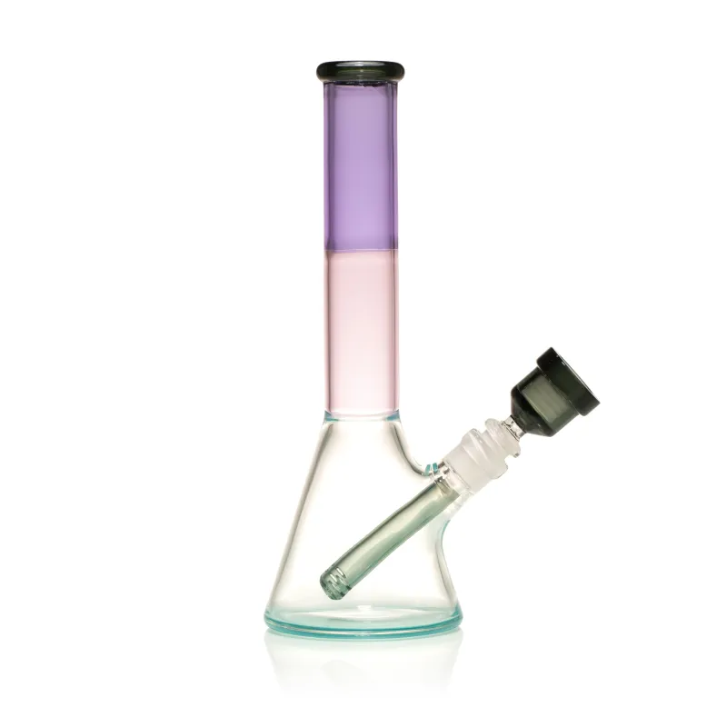 Milky Way Pink & Purple 10" Beaker Bong - Image 2