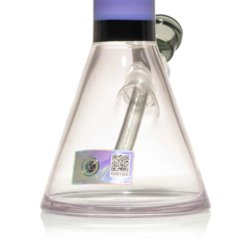 Milky Way Pink & Purple 10" Beaker Bong - Image 4
