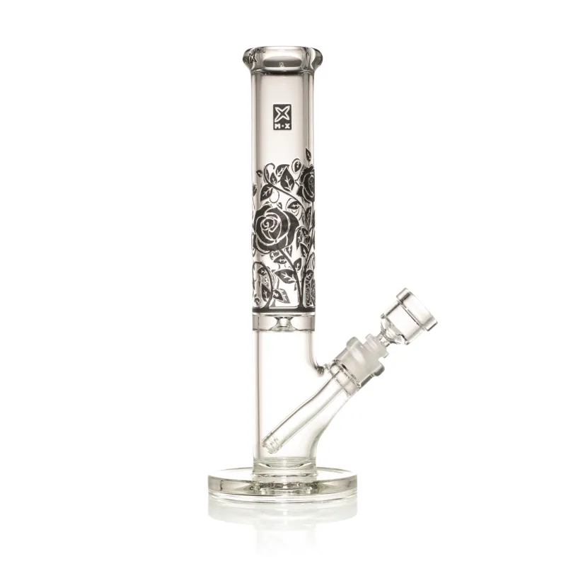Milky Way Roses 14" Straight Tube (Clear with Black) - Image 3