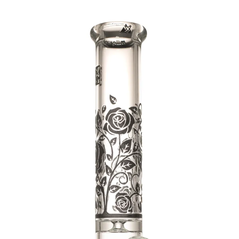 Milky Way Roses 14" Straight Tube (Clear with Black) - Image 4
