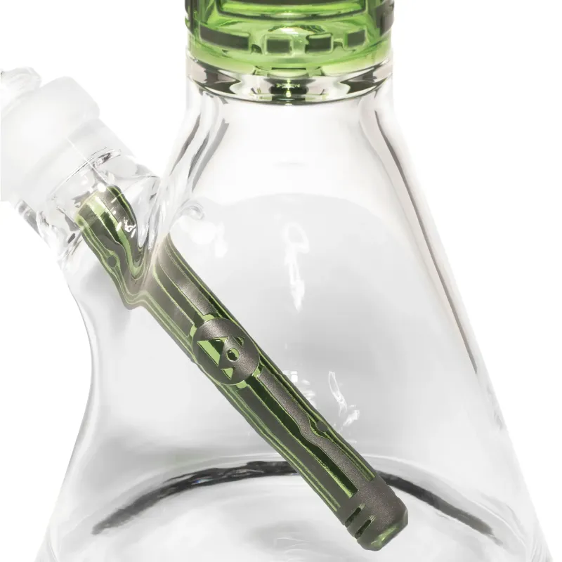 Milky Way Species 14" Beaker Bong (Green) - Image 3