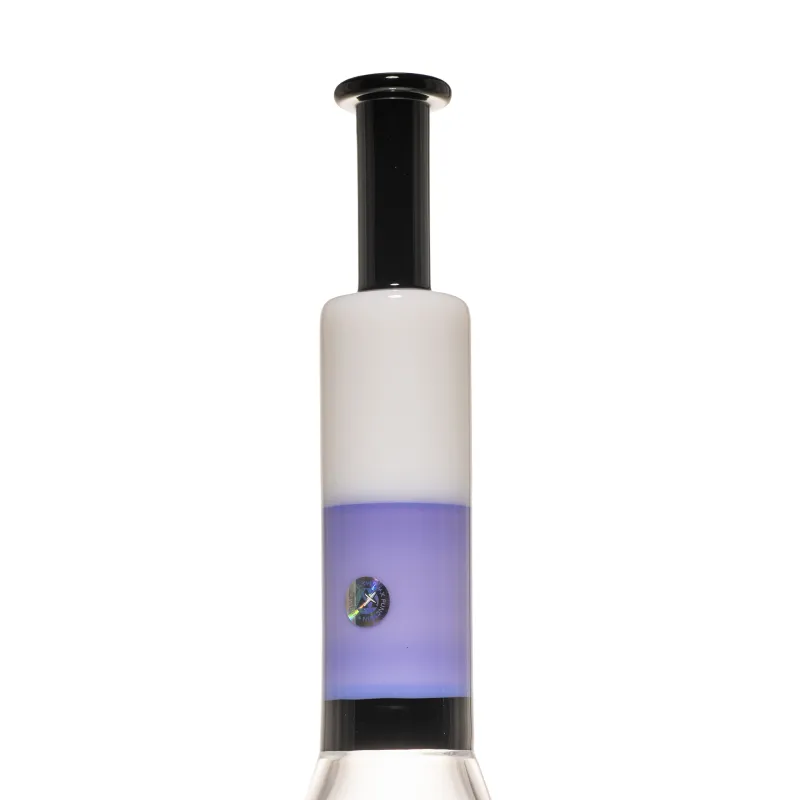 Milky Way White & Purple 14" Beaker Bong - Image 3