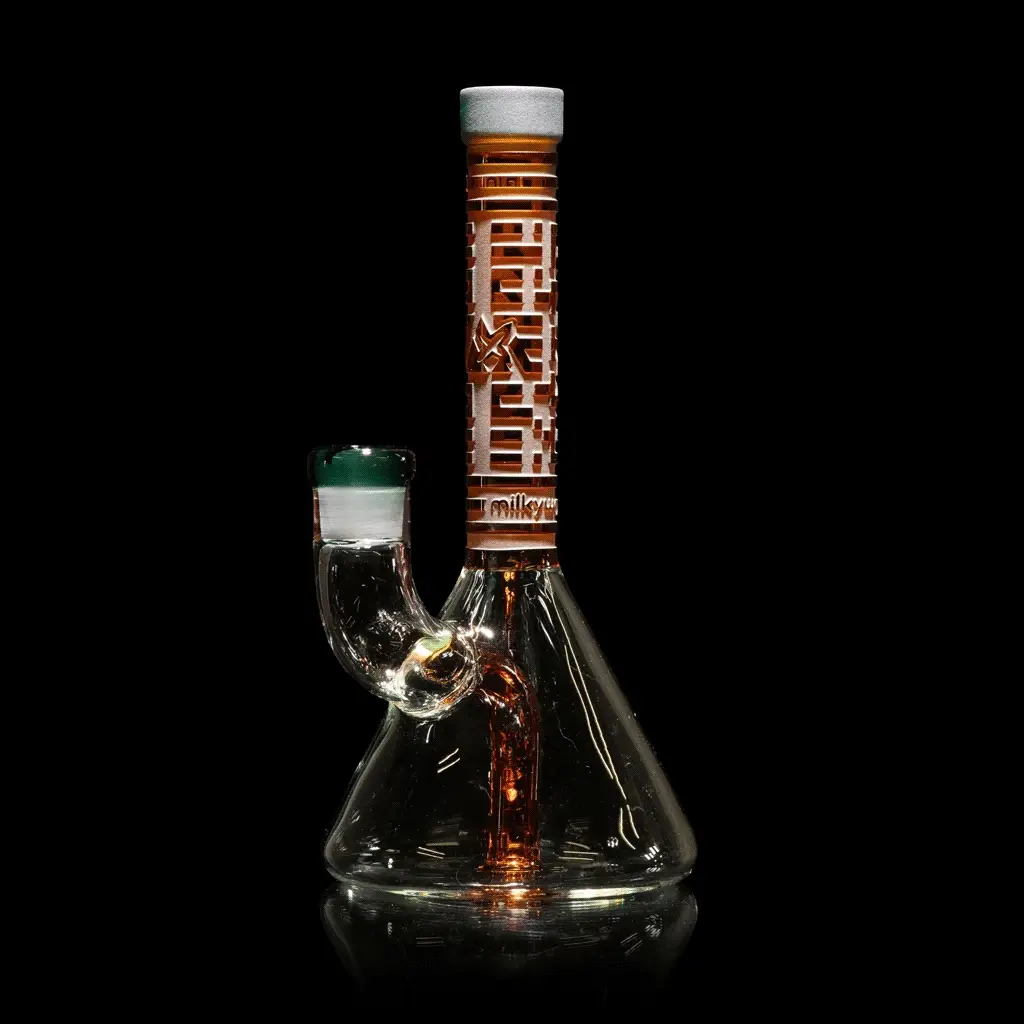 Milky Way X Bio-ID 7" Beaker Bong (Amber) - Image 2