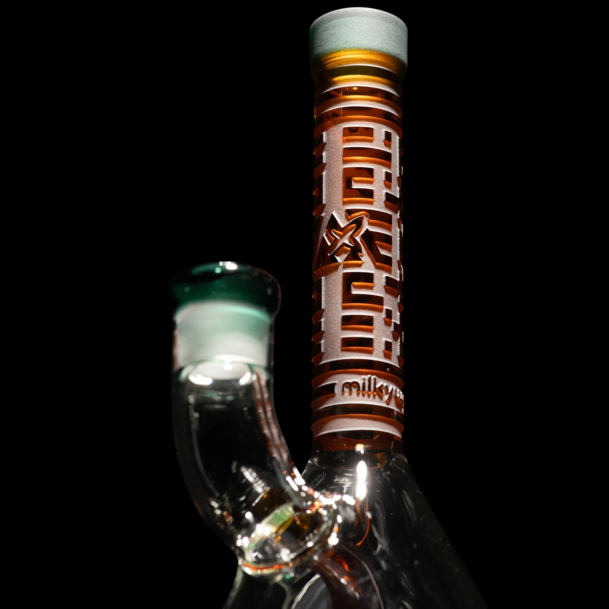 Milky Way X Bio-ID 7" Beaker Bong (Amber) - Image 5