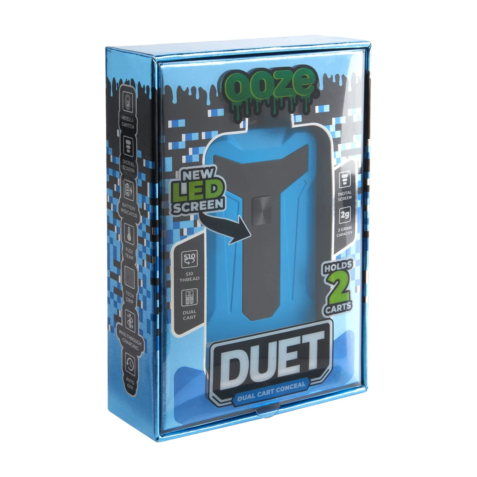 Ooze Duet Conceal 510 Battery (Blue) - Image 7