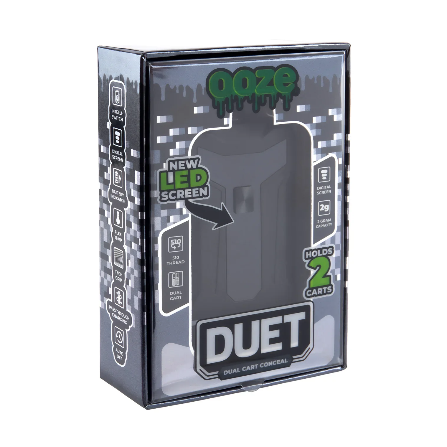 Ooze Duet Conceal 510 Battery (Black) - Image 4