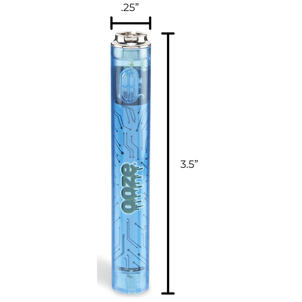 Ooze Slim Clear Pen Battery & Charger (Blue) - Image 8