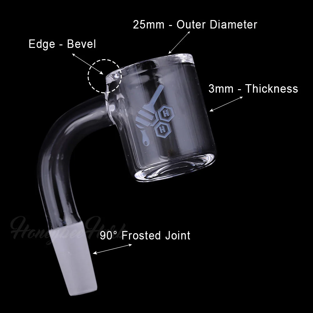 ORIGINAL BEVEL QUARTZ BANGER - 90° DEGREE | YL - Image 6