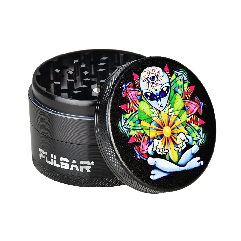 Pulsar 2.5” Metal 4-Piece Grinder - Multiple Designs! - Image 11