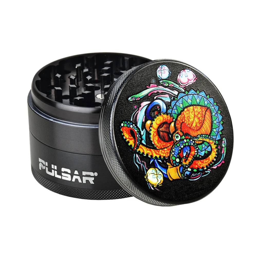 Pulsar 2.5” Metal 4-Piece Grinder - Multiple Designs! - Image 12