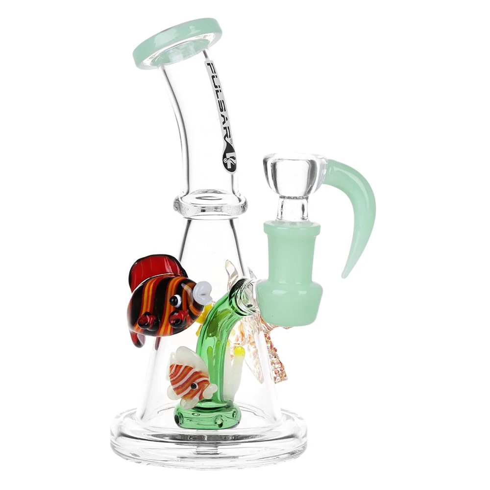 Pulsar Just Keep Swimming Glass Water Pipe - 6.5" / 14mm F