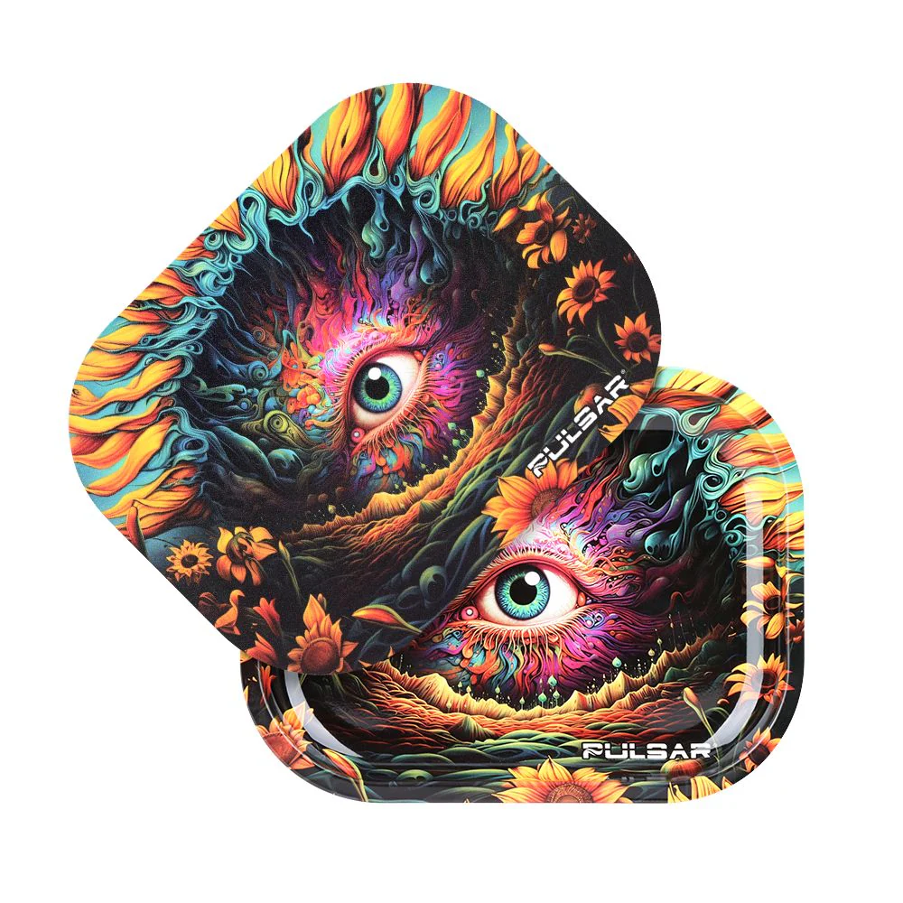 Pulsar Mini Rolling Tray & Lid Kit - Sunflower of The Mind