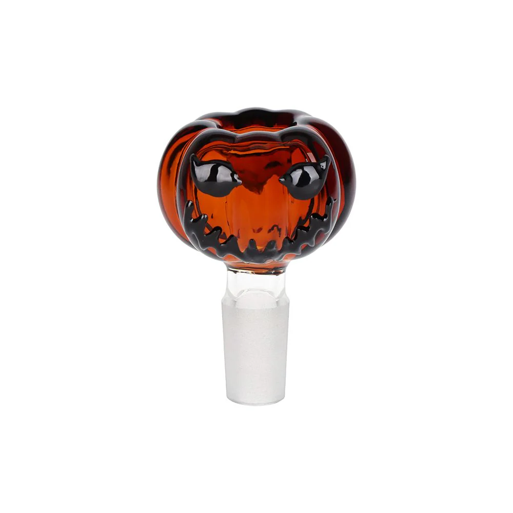 Twisty And Wicked Jack-O-Lantern Glass Water Pipe - Image 6