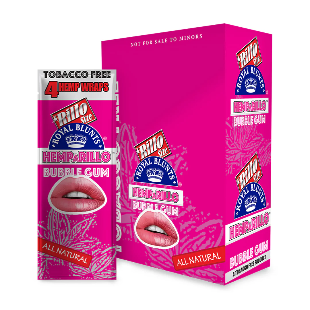Royal Blunts Hemparillo Wraps (Bubblegum) (60 Wraps)