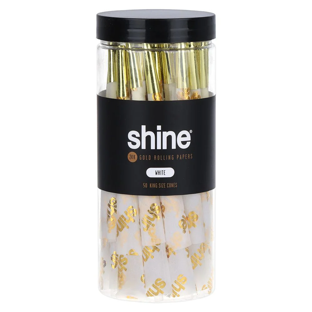 Shine 24K Gold Pre-Rolled Cones King Size (50 cones) - Image 7