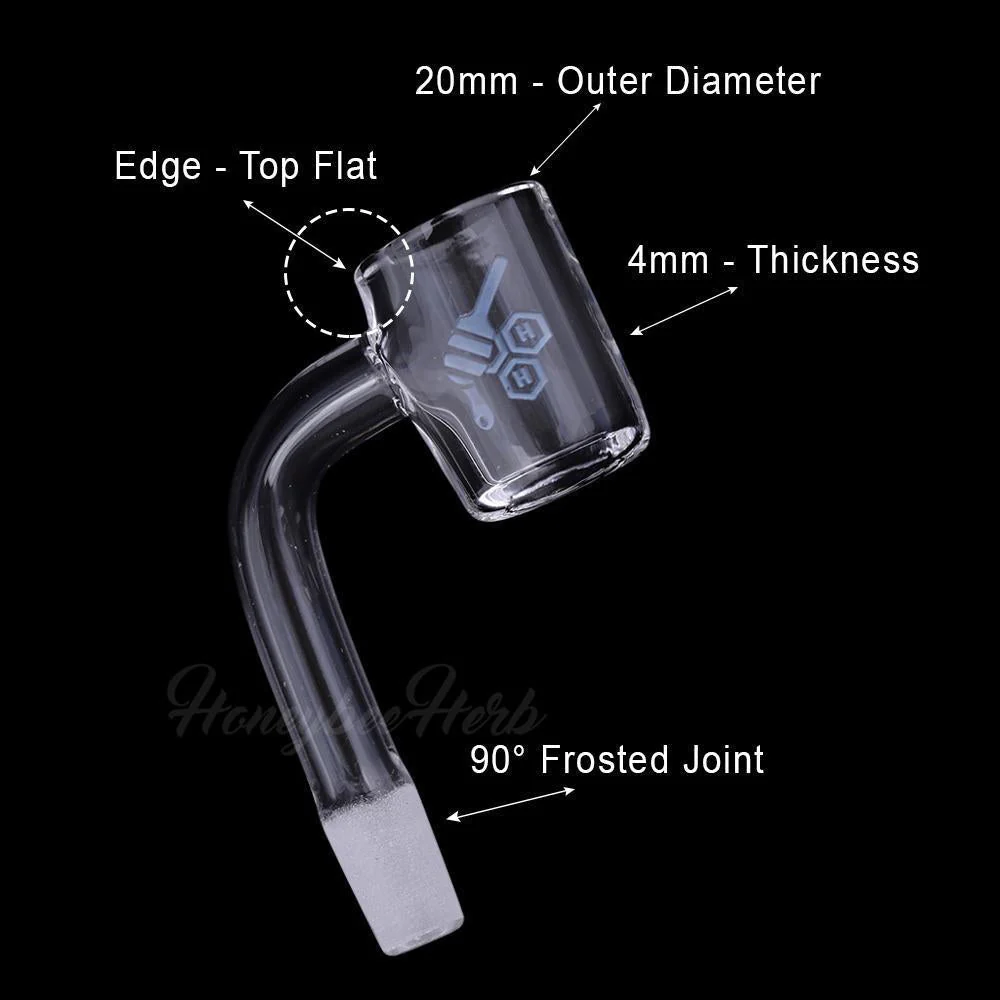 THICK ORIGINAL QUARTZ BANGER - 90° DEGREE | YL - Image 7