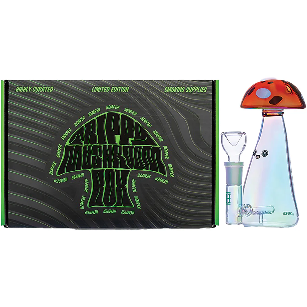 Trippy Mushroom Water Pipe (6") - Image 2