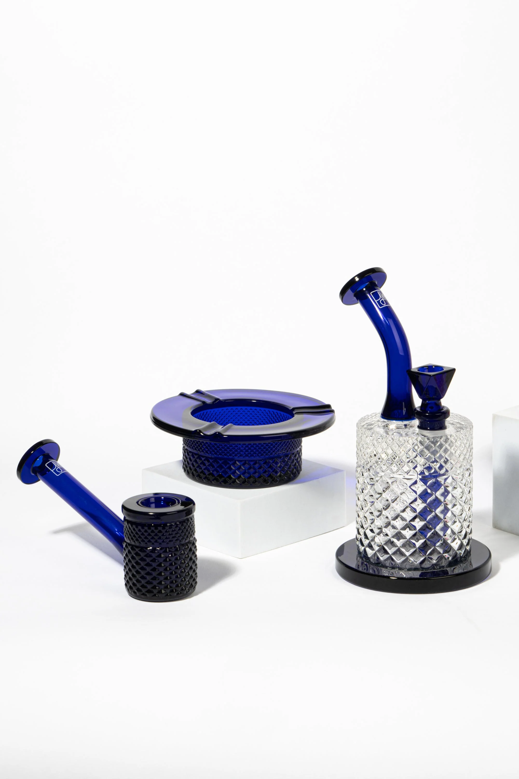 Twenties Collection Water Pipe | Cobalt - Image 8