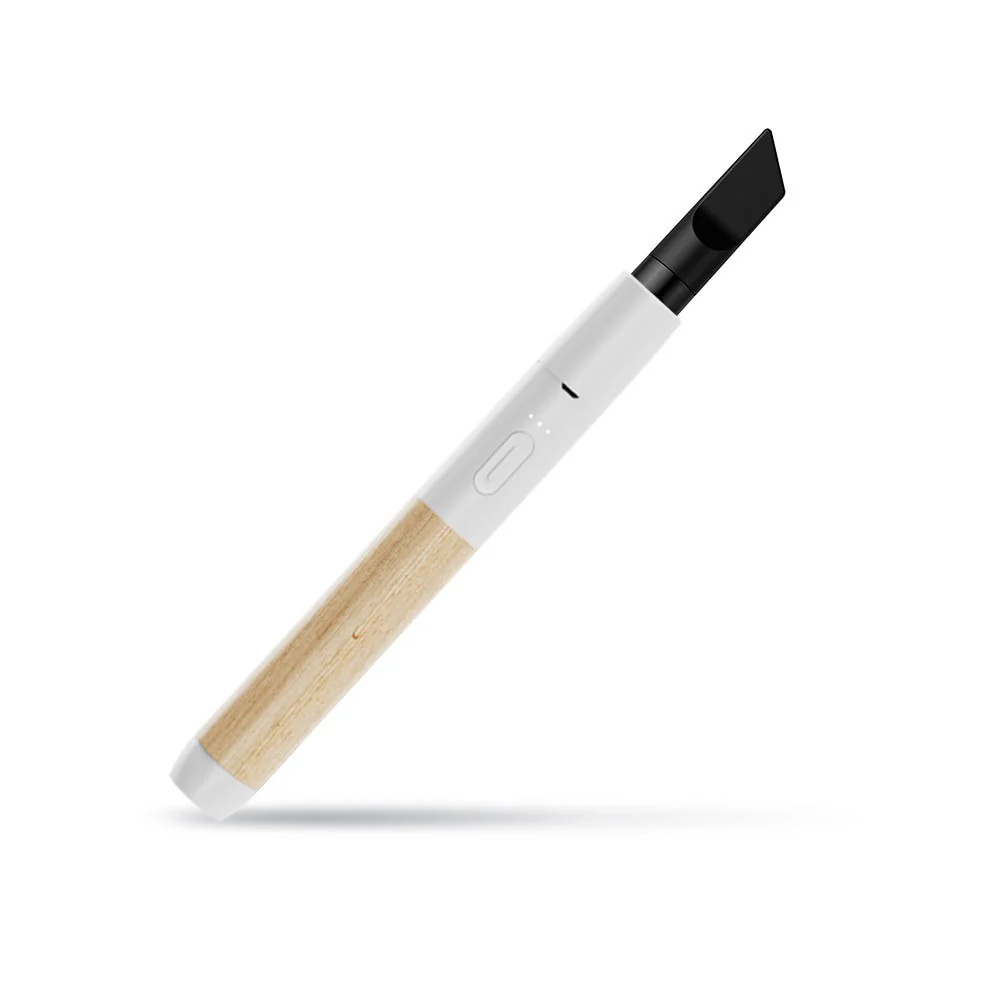 Vessel Wood Vape Pen Battery (White/Beechwood)+