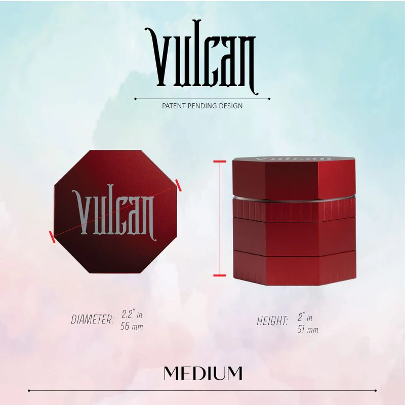 Vulcan 4-Piece Grinder 2.2" (Red) - Image 3