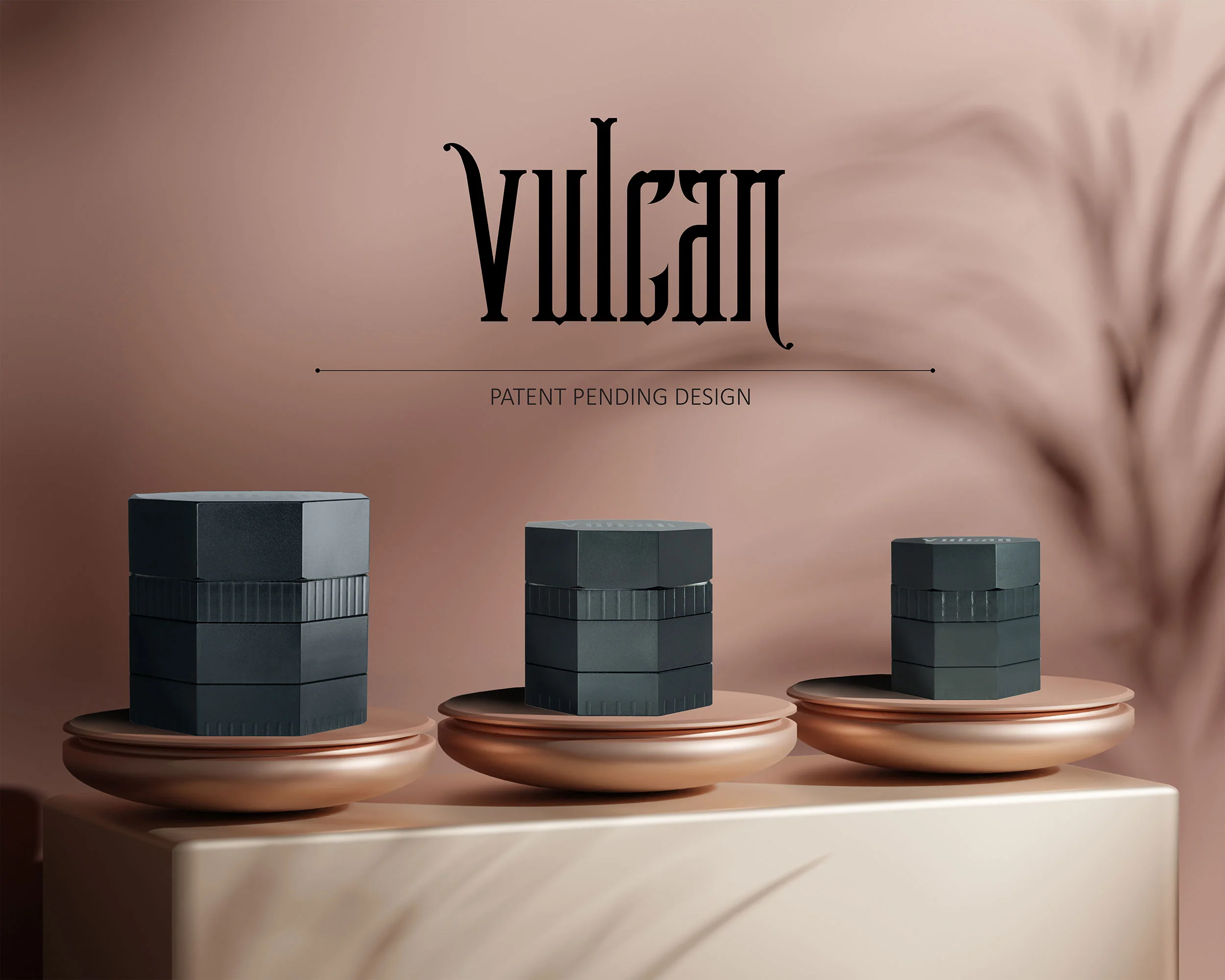 Vulcan 4-Piece Grinder 2.2" (Gun Metal) - Image 4