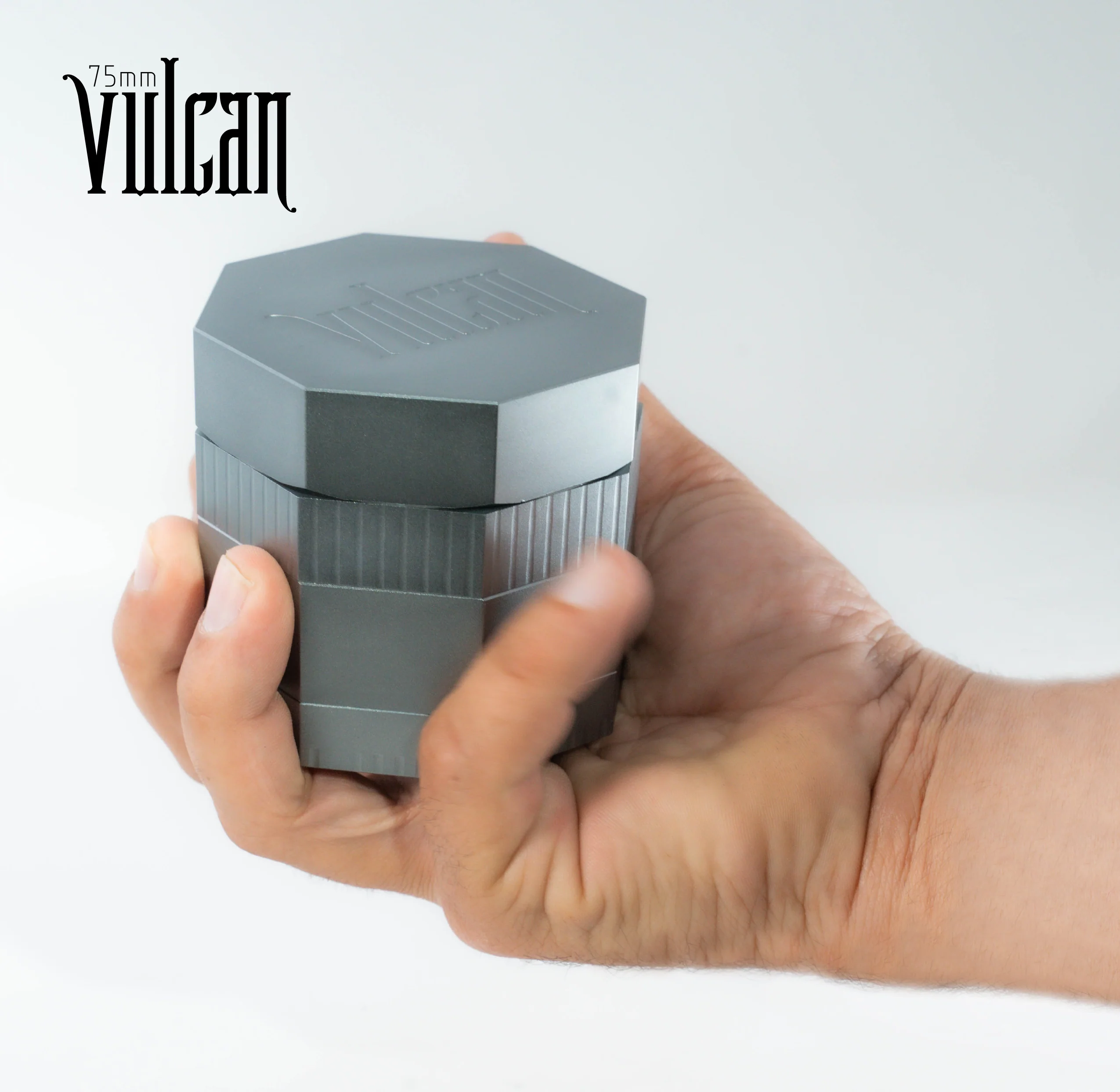 Vulcan 4-Piece Grinder 3" (Gun Metal) - Image 3