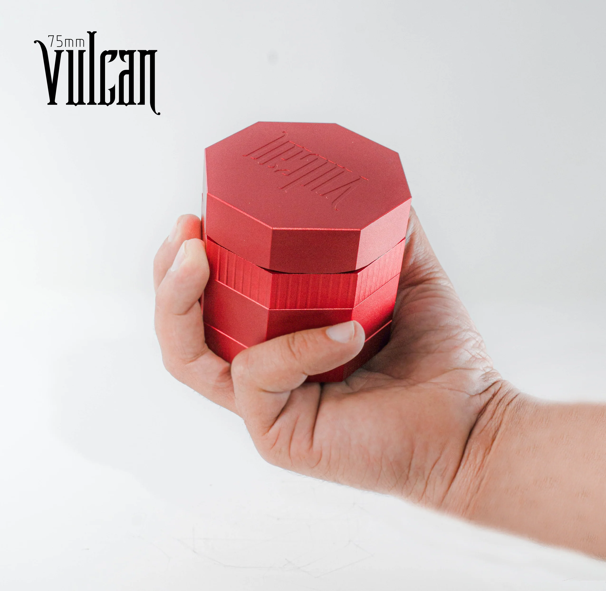 Vulcan 4-Piece Grinder 3" (Red) - Image 2