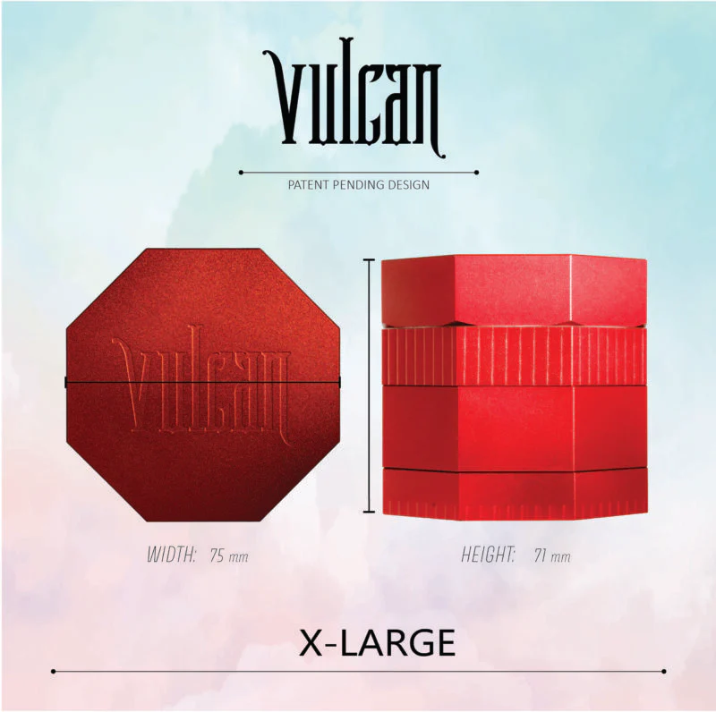 Vulcan 4-Piece Grinder 3" (Red) - Image 4
