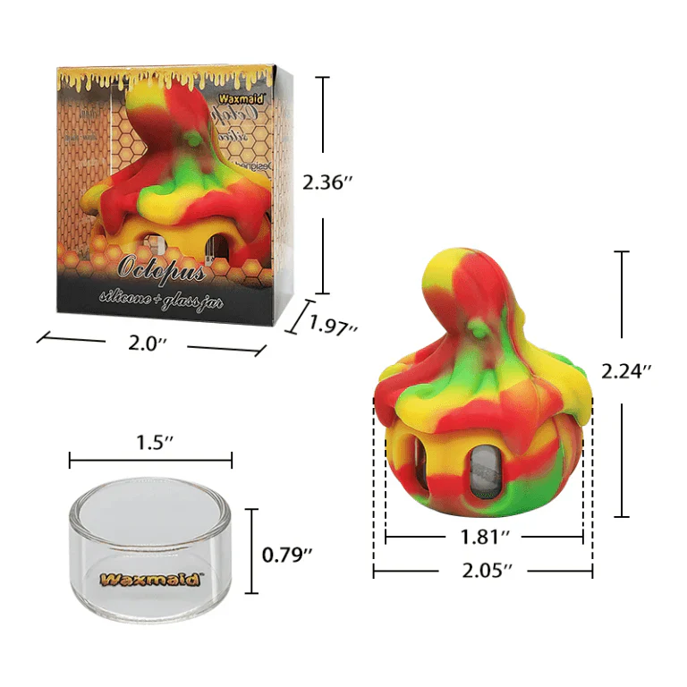 Waxmaid Silicone Octopus Concentrate Storage Container (Various Colors) - Image 2
