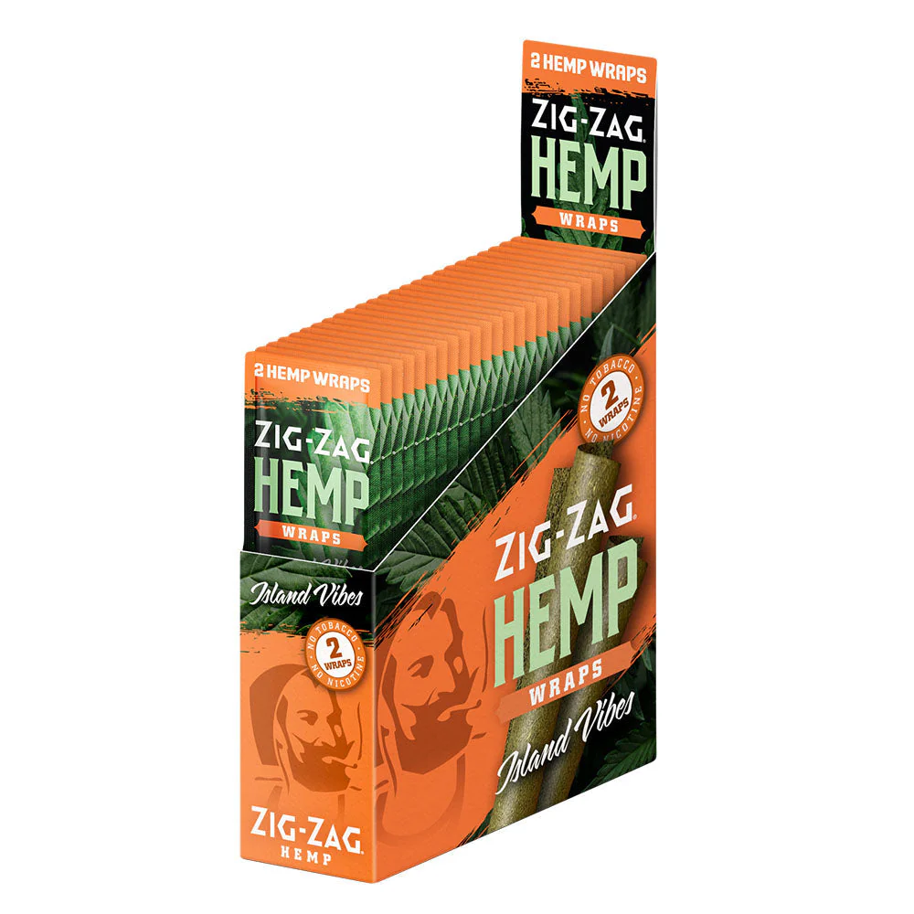 Zig Zag Hemp Wraps - 2pk 25pcs - Image 5