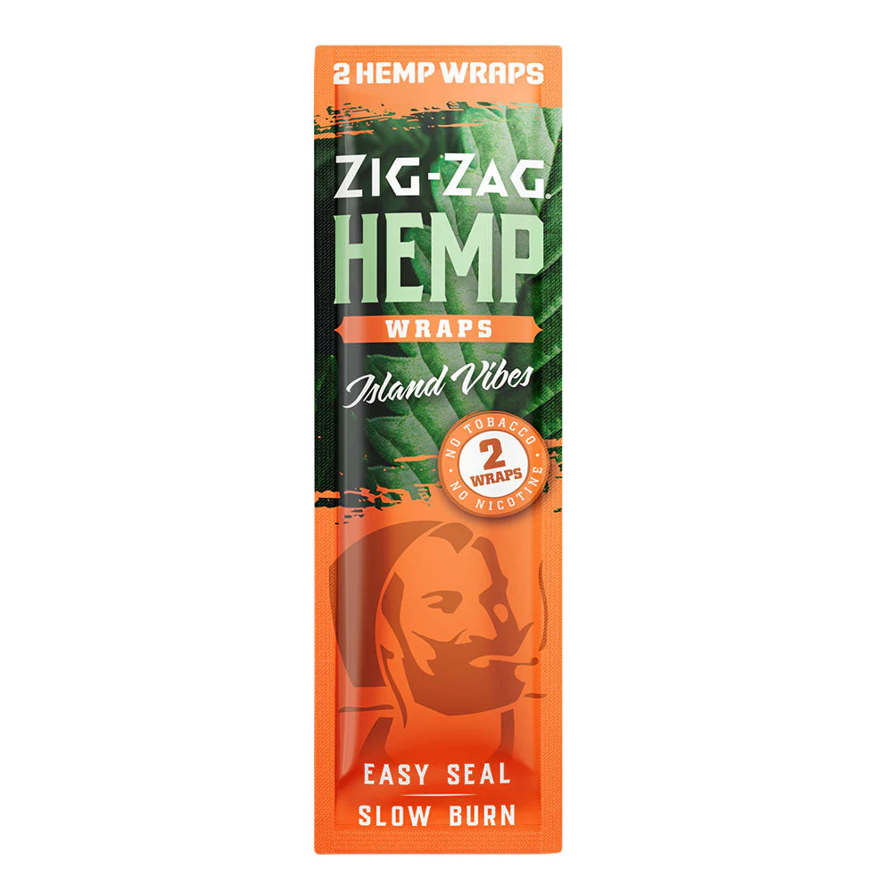 Zig Zag Hemp Wraps - 2pk 25pcs - Image 7