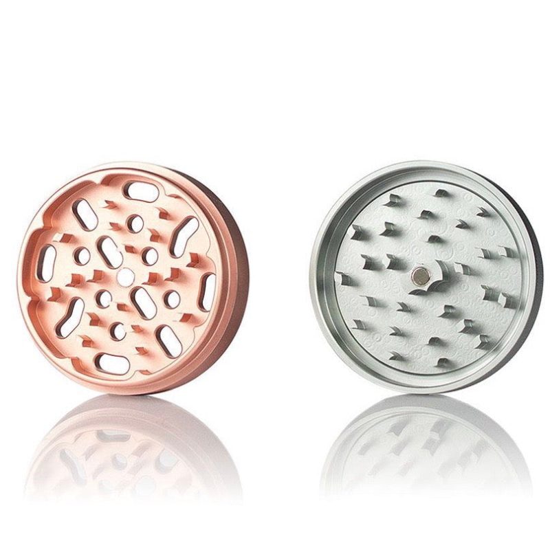 Kannastor 2.5 Jar Body 4 Piece Grinder Rose Gold